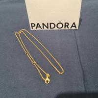 Catenina Collana Pandora Oro Giallo 45 cm Nuova