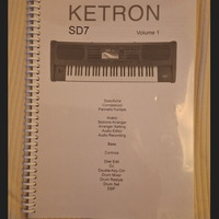 TASTIERA KETRON SD7 - manuale cartaceo a colori