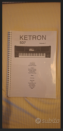 TASTIERA KETRON SD7 - manuale cartaceo a colori