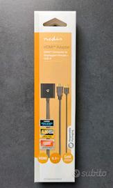 Connettore HDMI - DisplayPort Femmina + USB-A