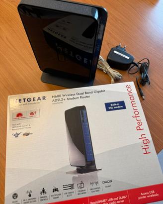 Modem Router Netgear N600 Wireless ADSL2+