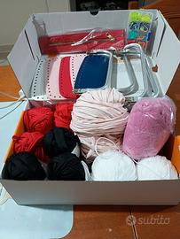 materiale per fare borse al uncinetto