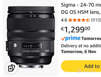 Sigma - 24-70 mm-F/2.8-AF // NIKON