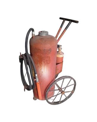 Estintore A Carrello Antico - D'Epoca - Storico
