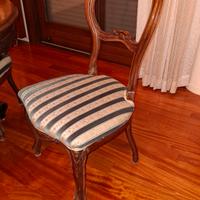 Tavolo rotondo dell'800 e 4 sedie
