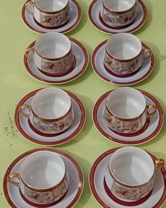 Set porcellana thè \caffe  da 8  teiera zuccherier
