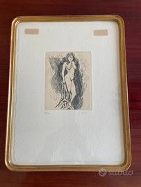 Acquaforte originale di  Renato Guttuso.