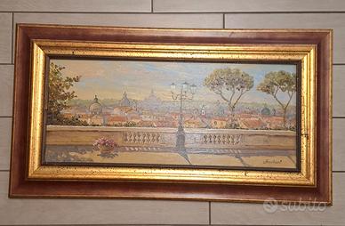 Quadro originale Ottaviani "Veduta di Roma" - Olio