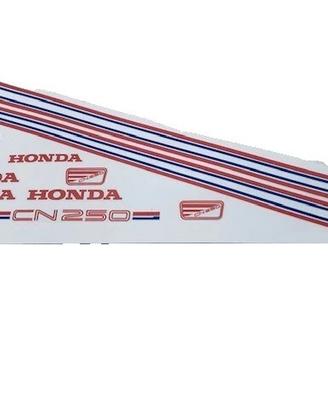 KIT ADESIVI HONDA CN 250 ROSSO E BLU INF AUFKLEBER