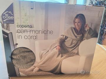 Coperta Pile con Maniche
