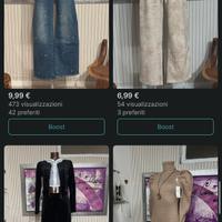 Lotto vestiti donna nuovi con cartellino 4,99€ pez