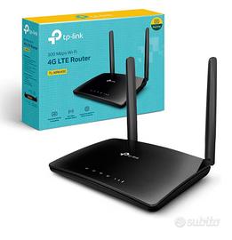 Router modem TP-Link con SIM 4G LTE con antenne
