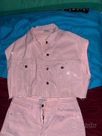 Completo rosa brillantinatl