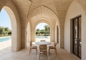 Progetto villa con piscina in Salento Pescoluse