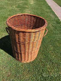 Cestone in vimini tondo