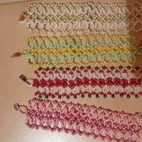 bracciale a fascia fai da te con perline
