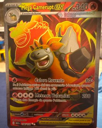 Carta pokemon 156/132 Mega camerupt EX