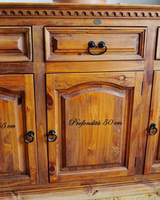 Credenza 3 ante con cassetti