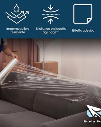 film imballaggio pallet trasparente 6 rotoli