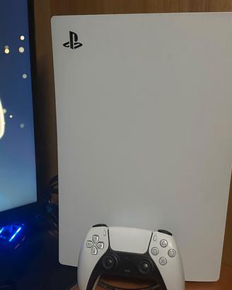 Postazione Gaming PS5 Slim Digital + Monitor Curvo