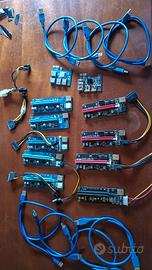 lotto hardware mining server 8 riser pcie 1x 16x