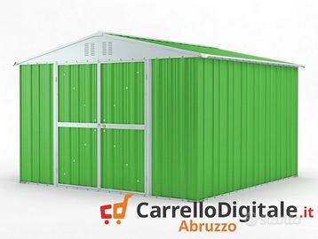 Box struttura lamiera Acciaio 327x307 verde chiaro
