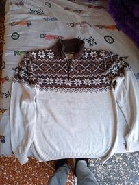 Maglione uomo Jean Pascale marrone fantasia – Tagl