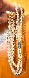 Collana cristallo vintage aurora borealis