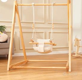 Altalena in legno pieghevole 