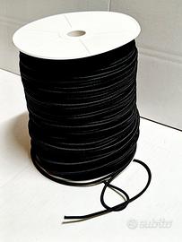 Corda elastica nera 9,5 mm per 200 m resistente