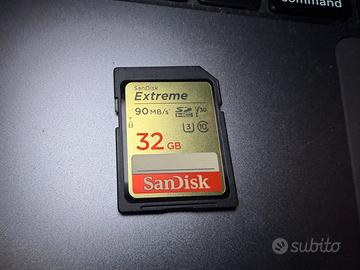 SanDisk Extreme SDHC da 32 GB 90 MB/sec Classe 10