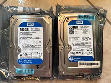 Coppia HD WD 500GB SATA 16MB cache WD500AAKX