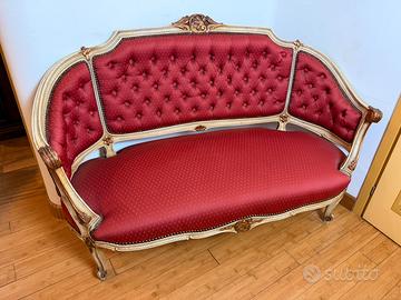 Divanetto 2 posti in stile Luigi XV