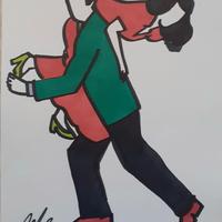 Marco Lodola, Coppia, pezzo unico 42x30