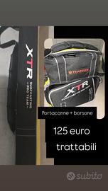 borsa pesca e porta canne