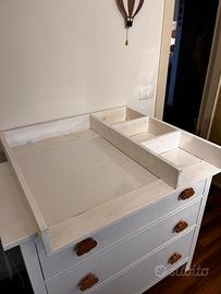 Adattatore fasciatoio in legno artigianale