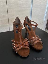 SCARPE DA BALLO donna n.39 - semi-nuove tacco 7cm