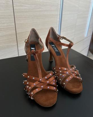 SCARPE DA BALLO donna n.39 - semi-nuove tacco 7cm