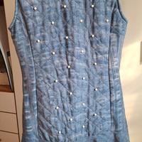 Abito Rinascimento al ginocchio con perle