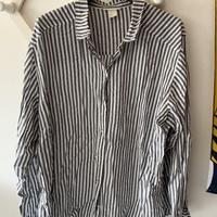 Camicia a righe bianco e nero H&M - Taglia 44