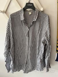 Camicia a righe bianco e nero H&M - Taglia 44
