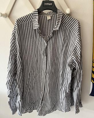 Camicia a righe bianco e nero H&M - Taglia 44