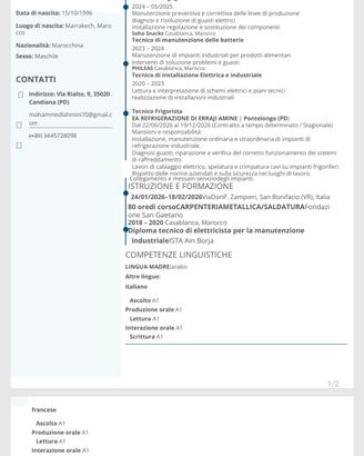 Elettricista Industriale