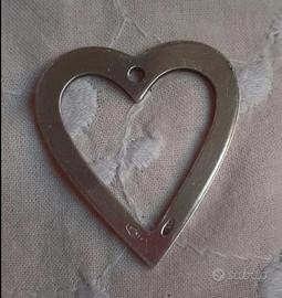 Ciondolo cuore in argento 800 Unoaerre