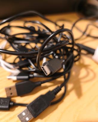 8 cavi USB A USB C