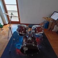 Batteria acustica / set completo di sgabello, bacc