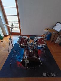 Batteria acustica / set completo di sgabello, bacc