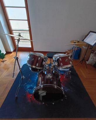 Batteria acustica / set completo di sgabello, bacc