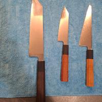 set coltelli damascati stile giapponese