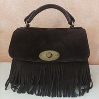 Borsa e tracolla in vera pelle made in Italy.